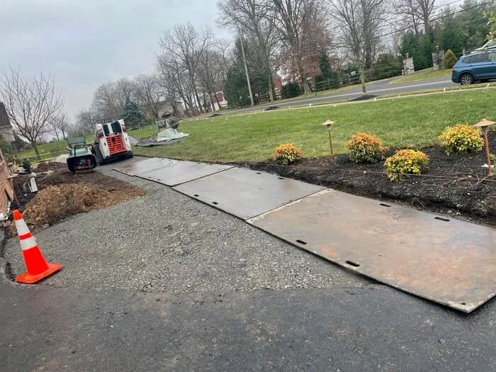 Residential Hardscape and Landscape and Low Voltage Lighting project in hatfield, pa